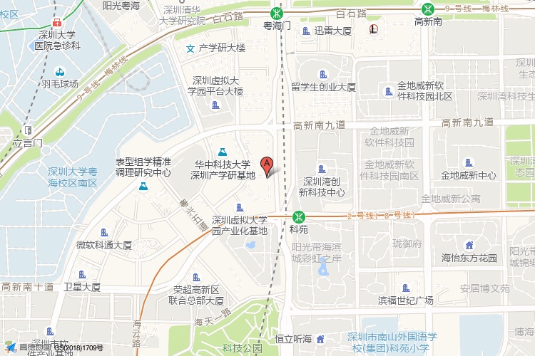 A8音乐大厦地理位置示意图