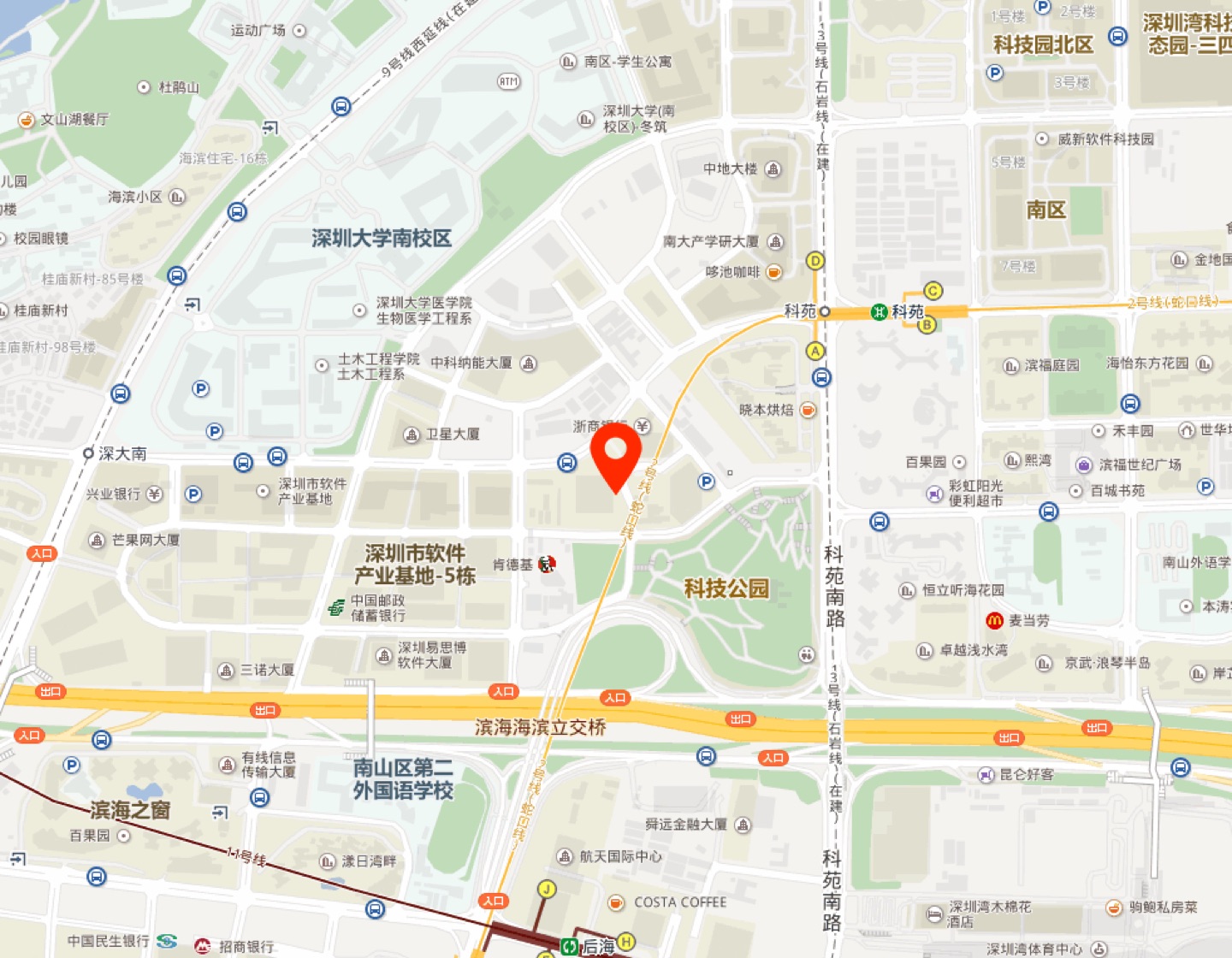百度国际大厦地理位置示意图