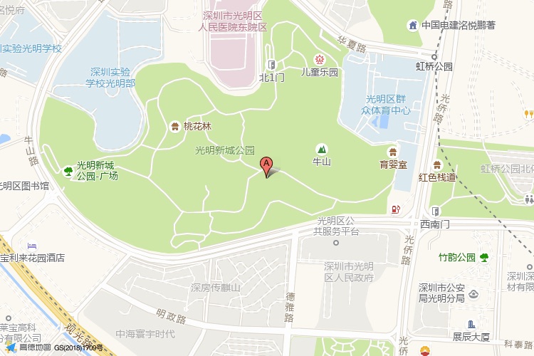 宝新科技园（凯邦城）地理位置示意图