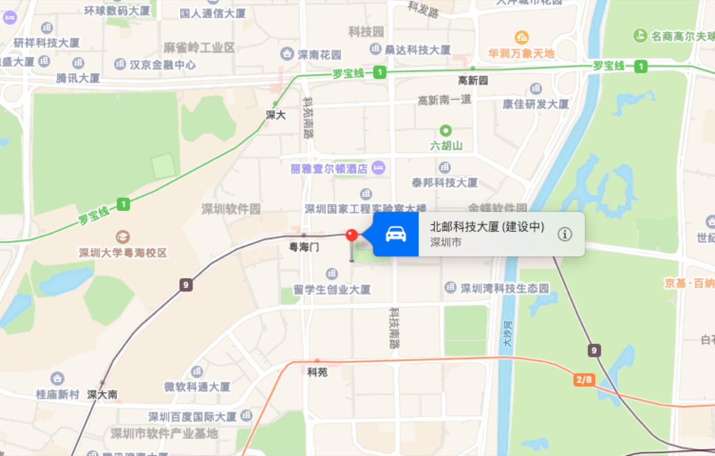 北邮科技大厦地理位置示意图