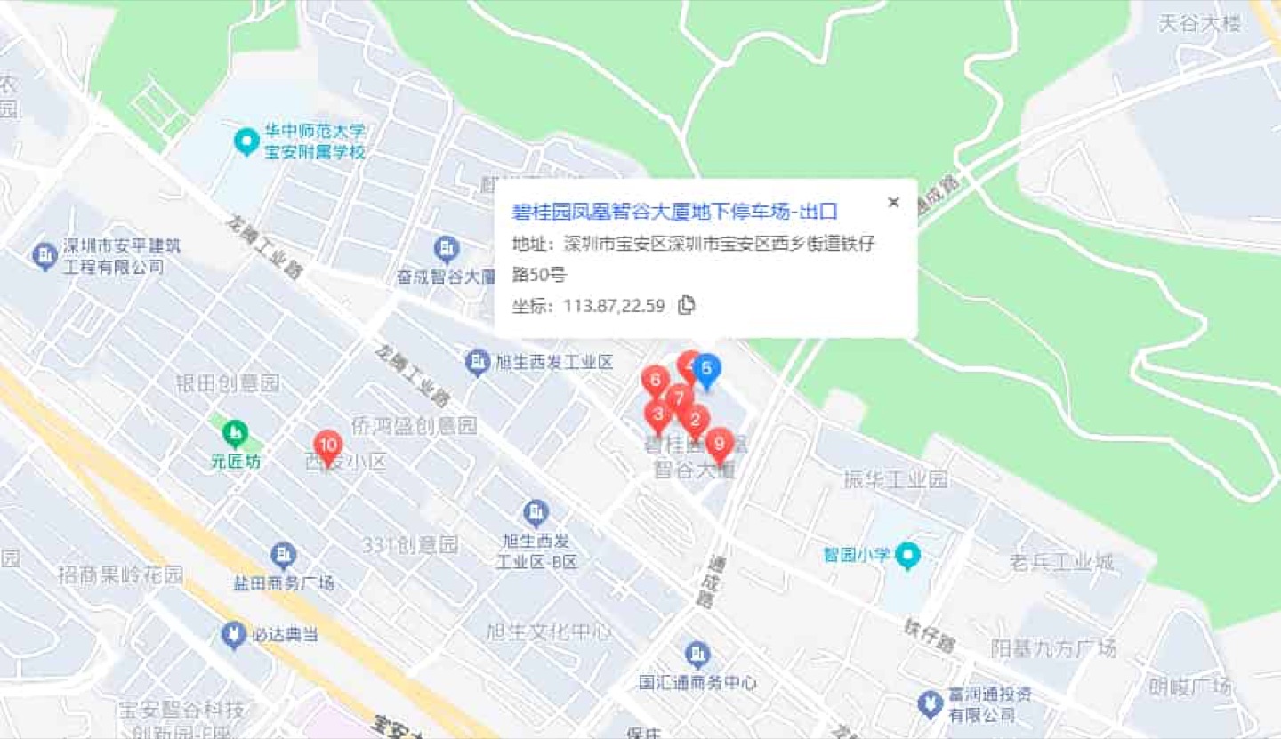 碧桂园凤凰智谷地理位置示意图