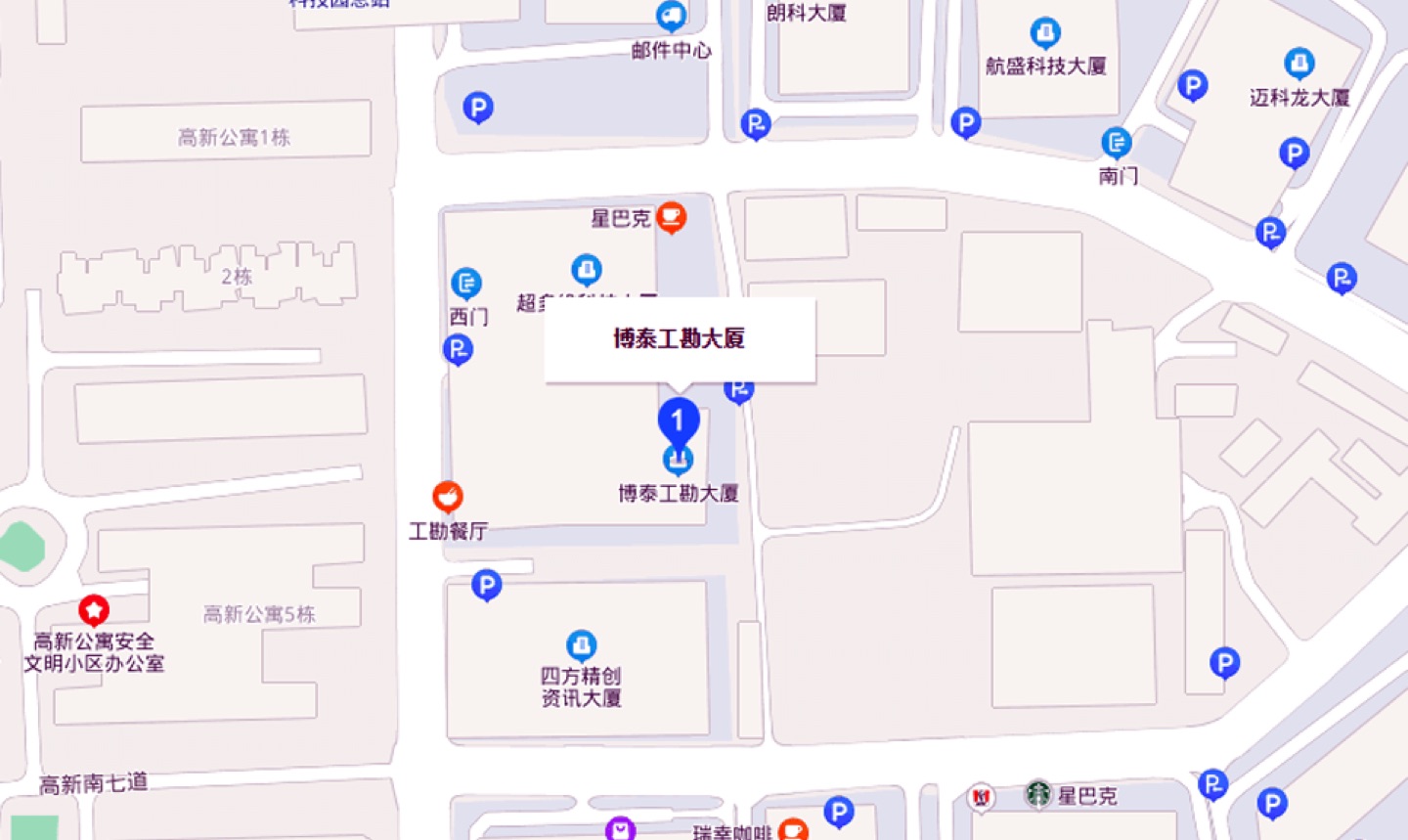 博泰工勘科技大厦地理位置示意图