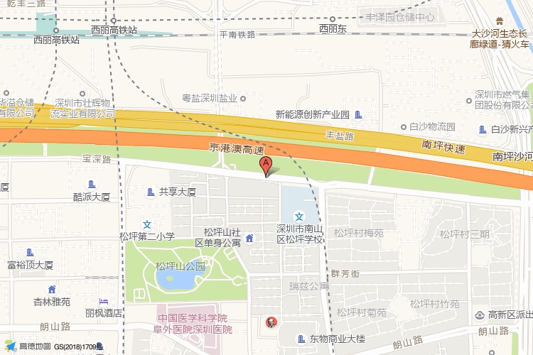 博讯科技大厦地理位置示意图