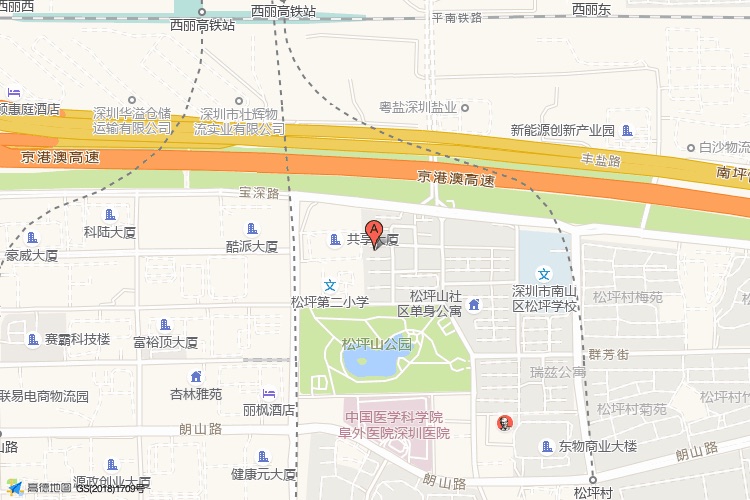 彩虹科技大厦地理位置示意图