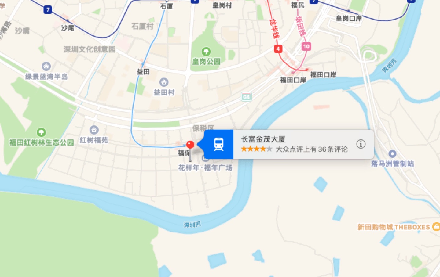 CFC长富中心（长富金茂大厦）地理位置示意图