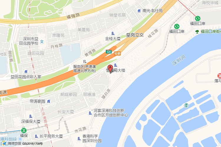 CFC长富中心（长富金茂大厦）地理位置示意图
