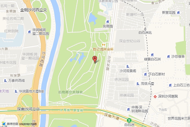 长虹科技大厦地理位置示意图
