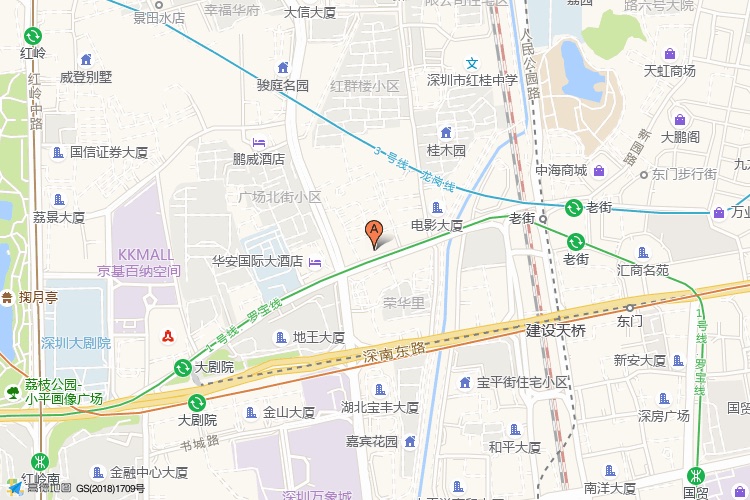 城建云启大厦地理位置示意图