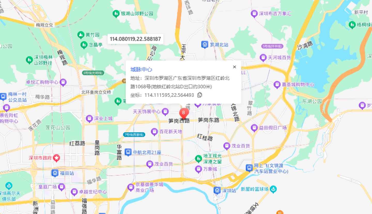 城脉中心地理位置示意图