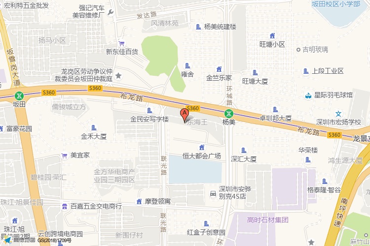 创汇国际中心地理位置示意图