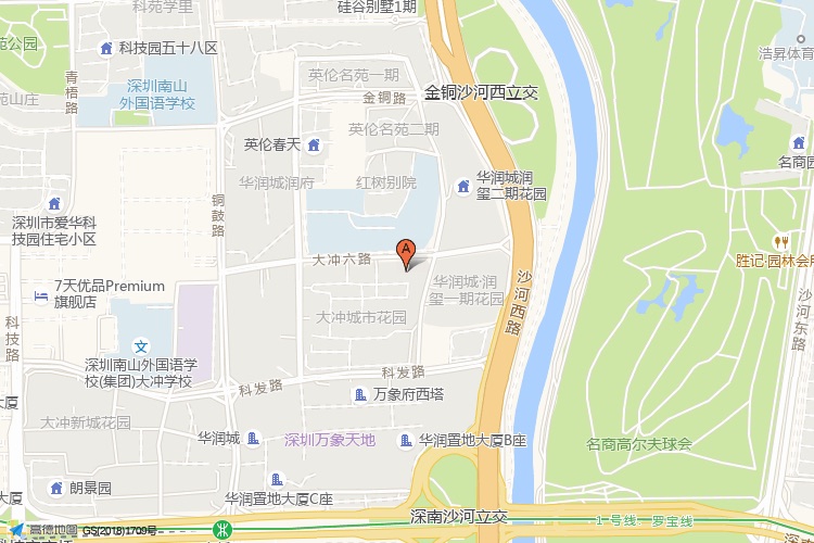 创维大厦地理位置示意图