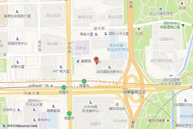 大百汇广场地理位置示意图