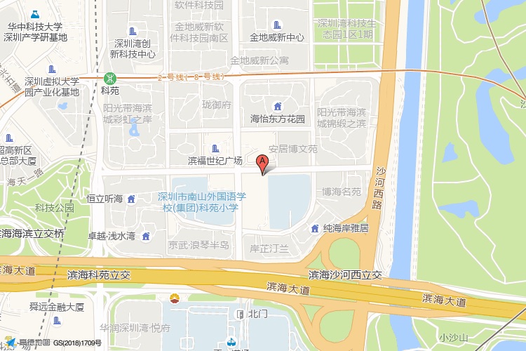 大成基金总部大厦地理位置示意图