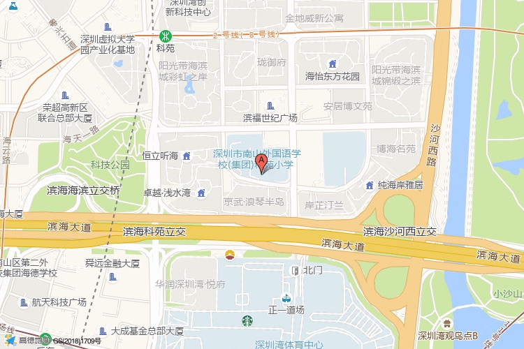 大家财险深圳总部大厦地理位置示意图
