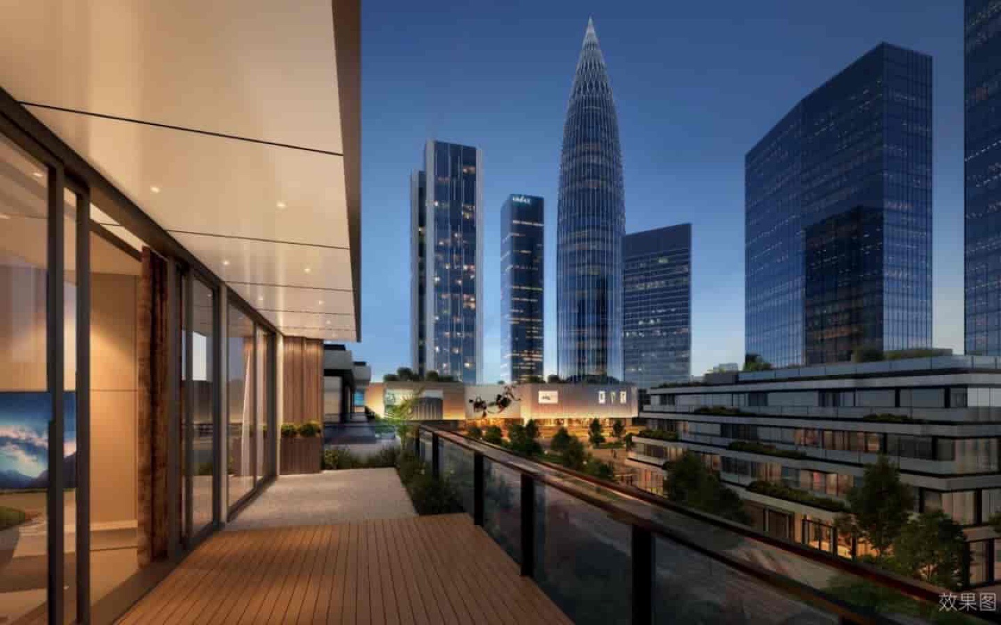 大家金融中心大堂实景图