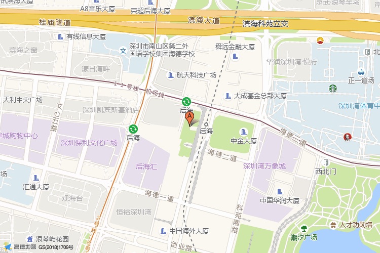 大家金融中心地理位置示意图