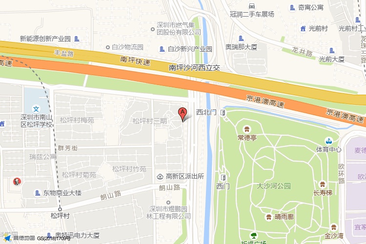 大族创新大厦地理位置示意图