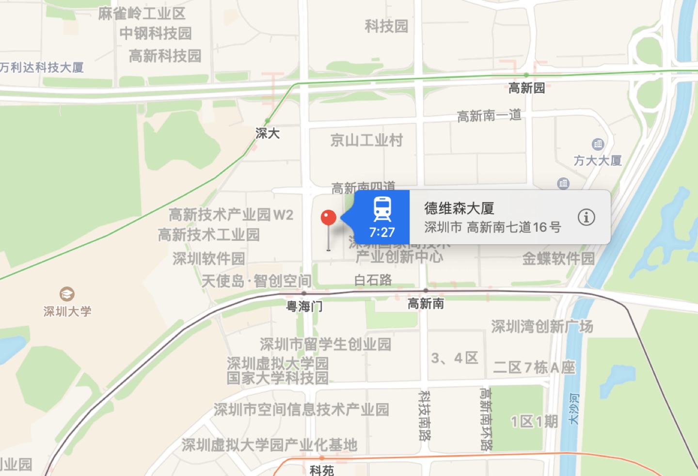 德维森大厦地理位置示意图