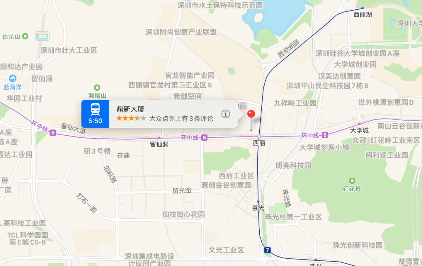 鼎新大厦地理位置示意图