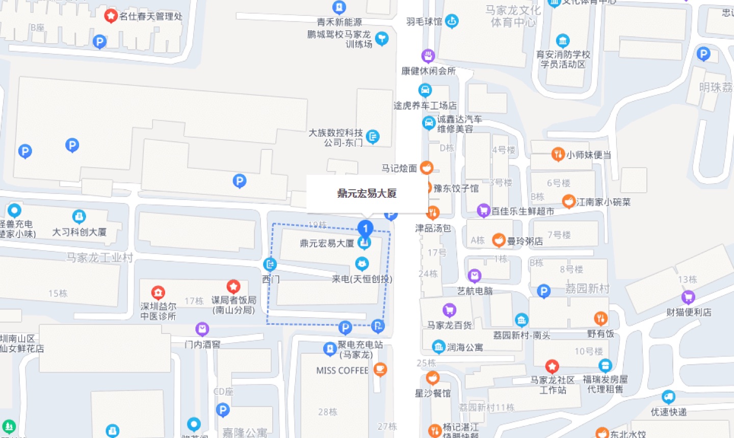 鼎元宏易大厦地理位置示意图