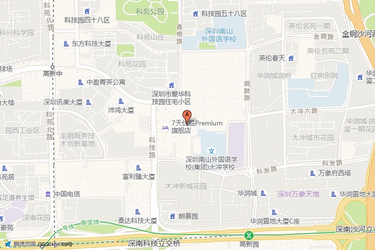 地铁金融科技大厦地理位置示意图