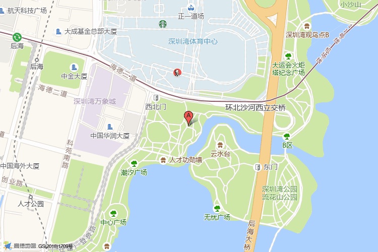 东方科技大厦地理位置示意图