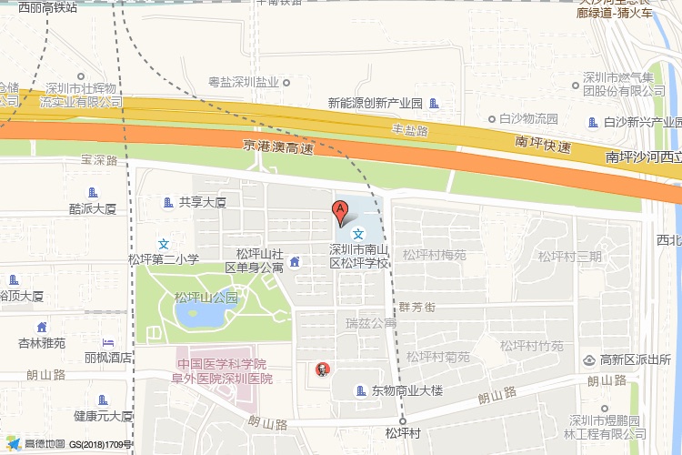 东方信息港地理位置示意图