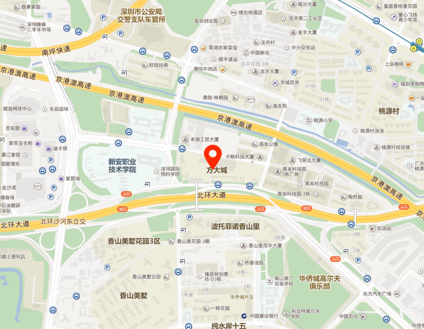 方大城地理位置示意图