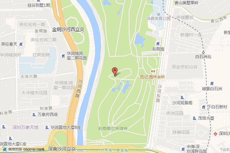 飞亚达科技大厦地理位置示意图