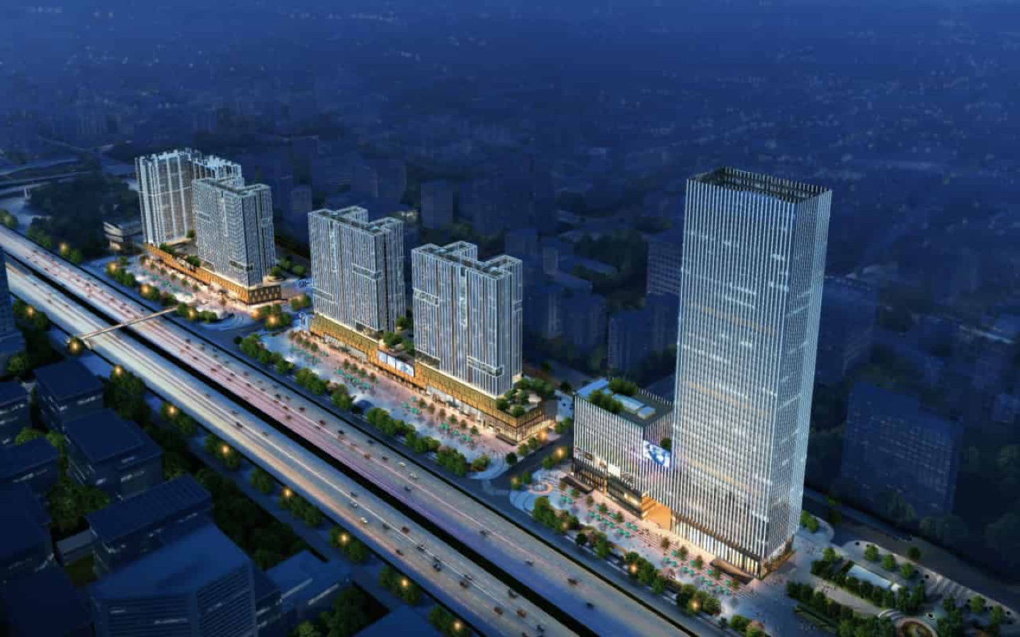 福城时代广场(嘉洲商务中心)大堂实景图