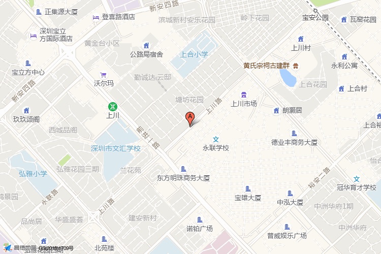 福城时代广场(嘉洲商务中心)地理位置示意图