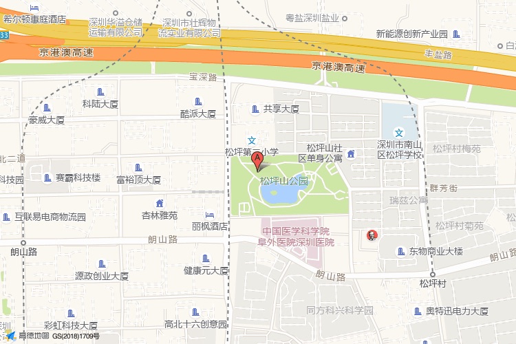 富华科技大厦地理位置示意图