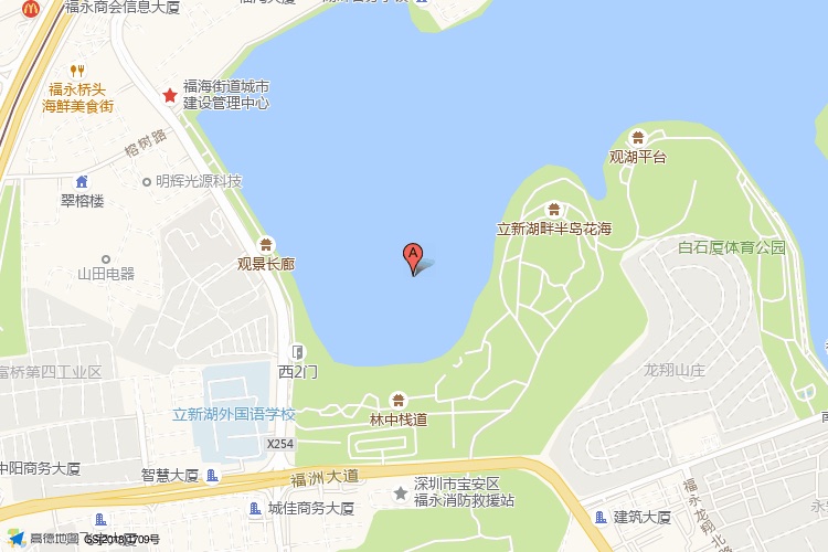 福永意库地理位置示意图