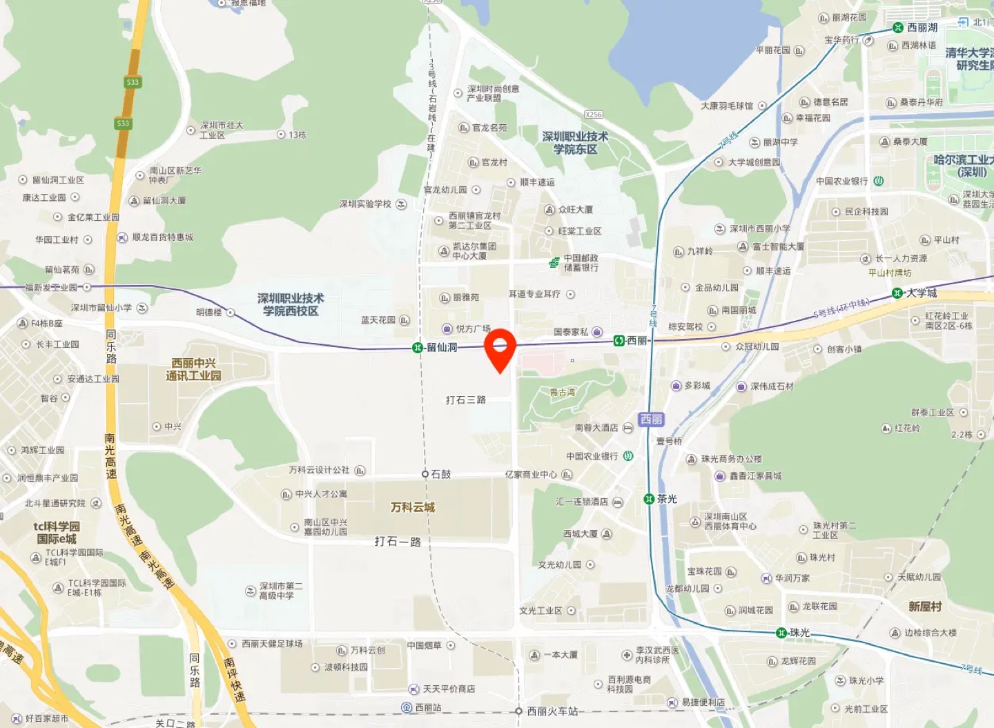 光峰科技总部大厦地理位置示意图