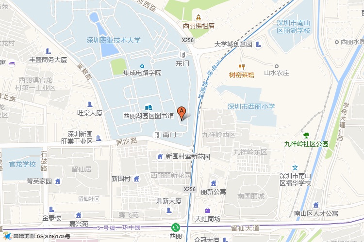 光峰科技总部大厦地理位置示意图