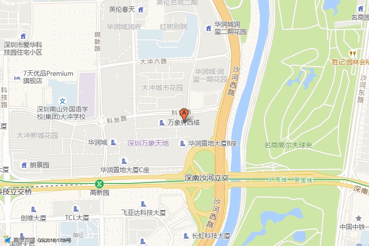 光启未来中心地理位置示意图