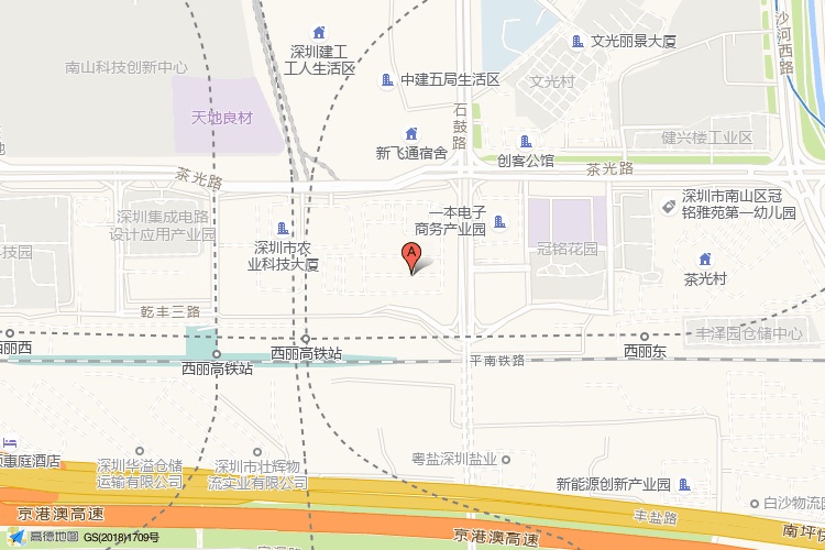 国民技术大厦地理位置示意图
