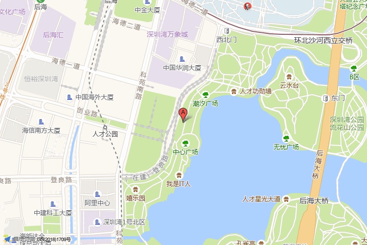 海王星辰大厦地理位置示意图
