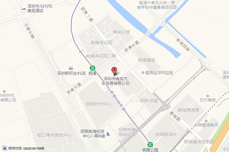 海运中心地理位置示意图