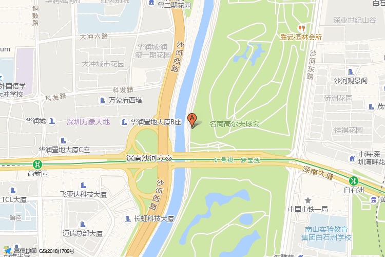 航盛科技大厦地理位置示意图