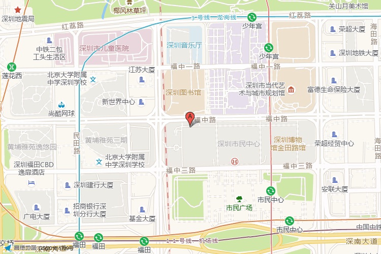 航天大厦地理位置示意图
