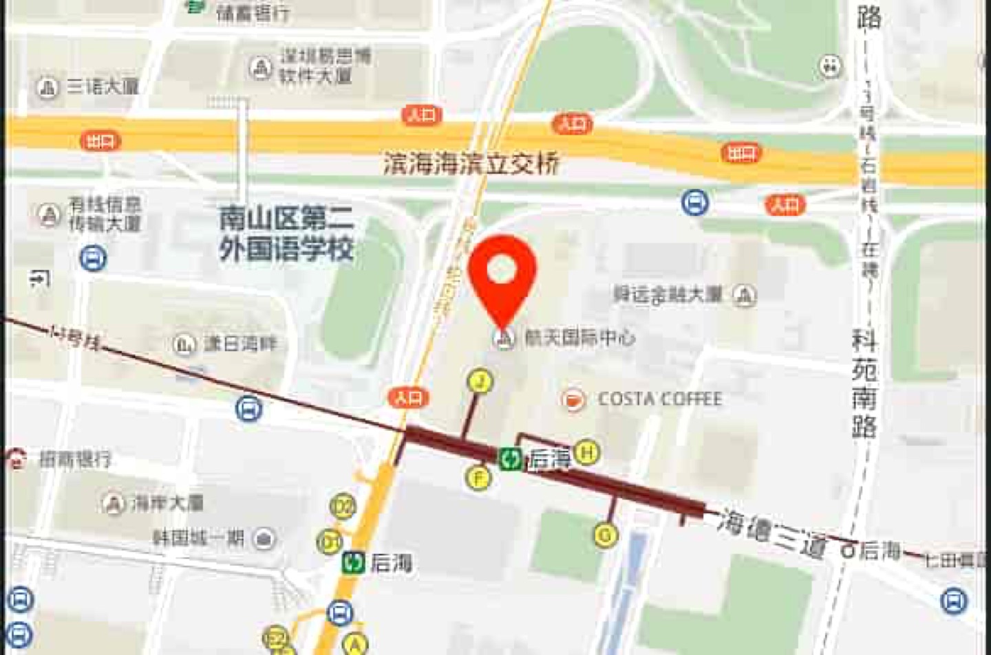航天科技广场地理位置示意图