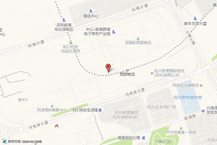汉京时代大厦地理位置示意图