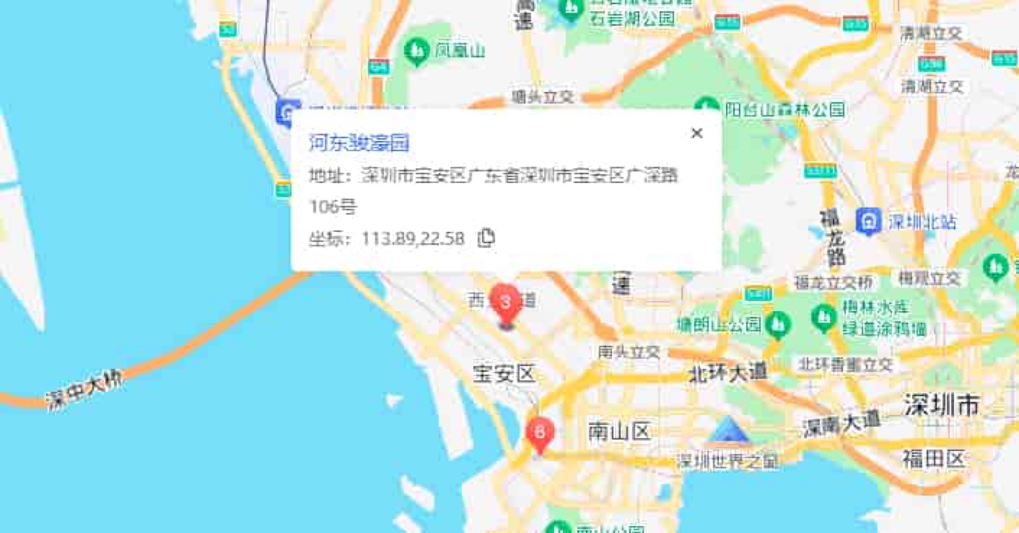 河东骏豪国际地理位置示意图