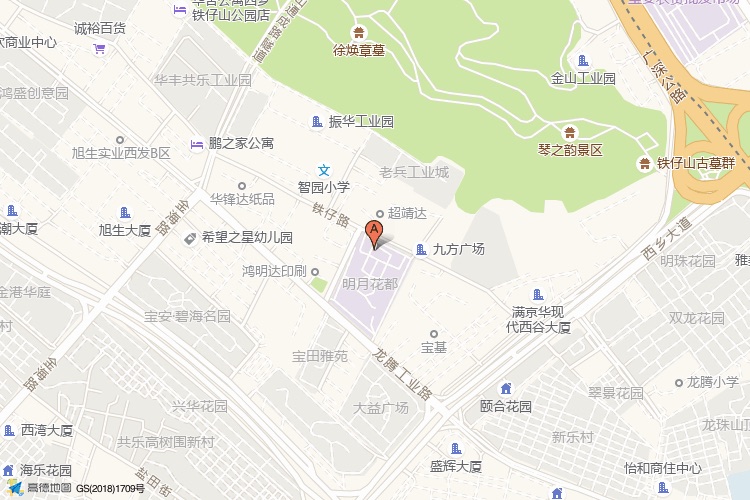 蘅芳科技大厦地理位置示意图