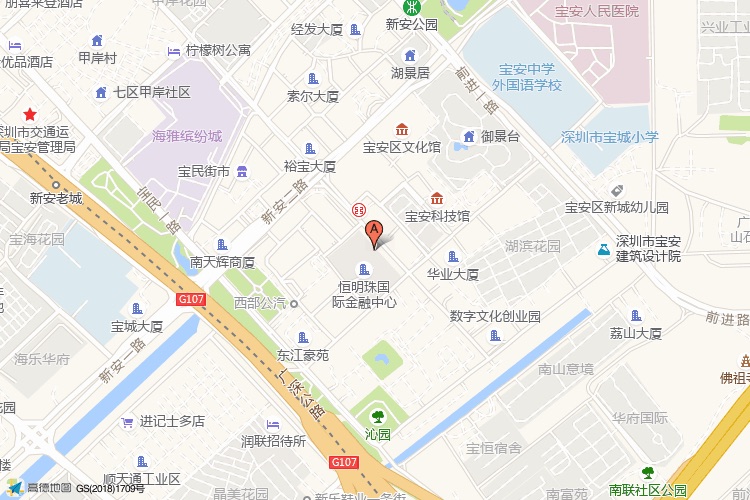 恒明珠金融大厦地理位置示意图