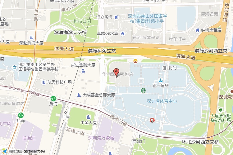 恒裕深圳湾地理位置示意图