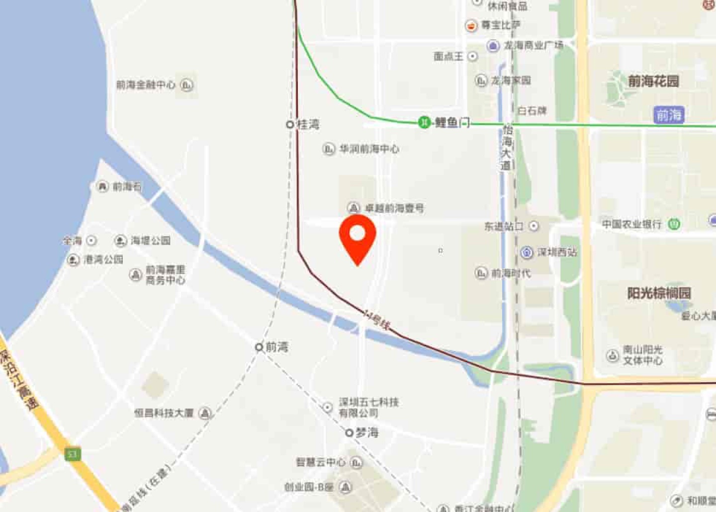 HFCC华海金融创新中心地理位置示意图