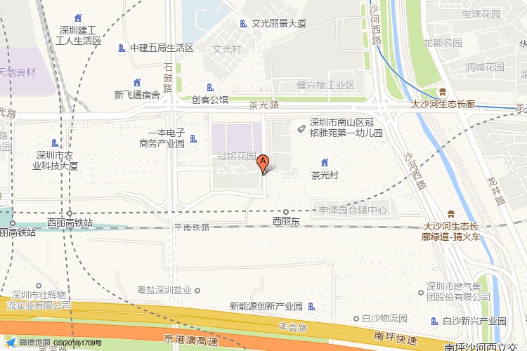 酷派大厦地理位置示意图