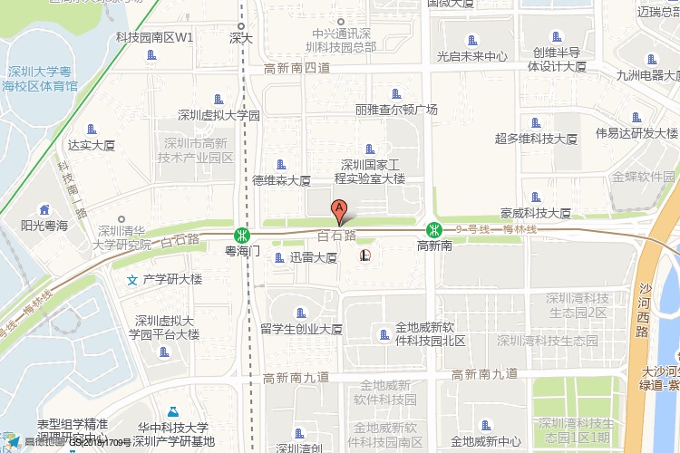 深圳北航大厦地理位置示意图